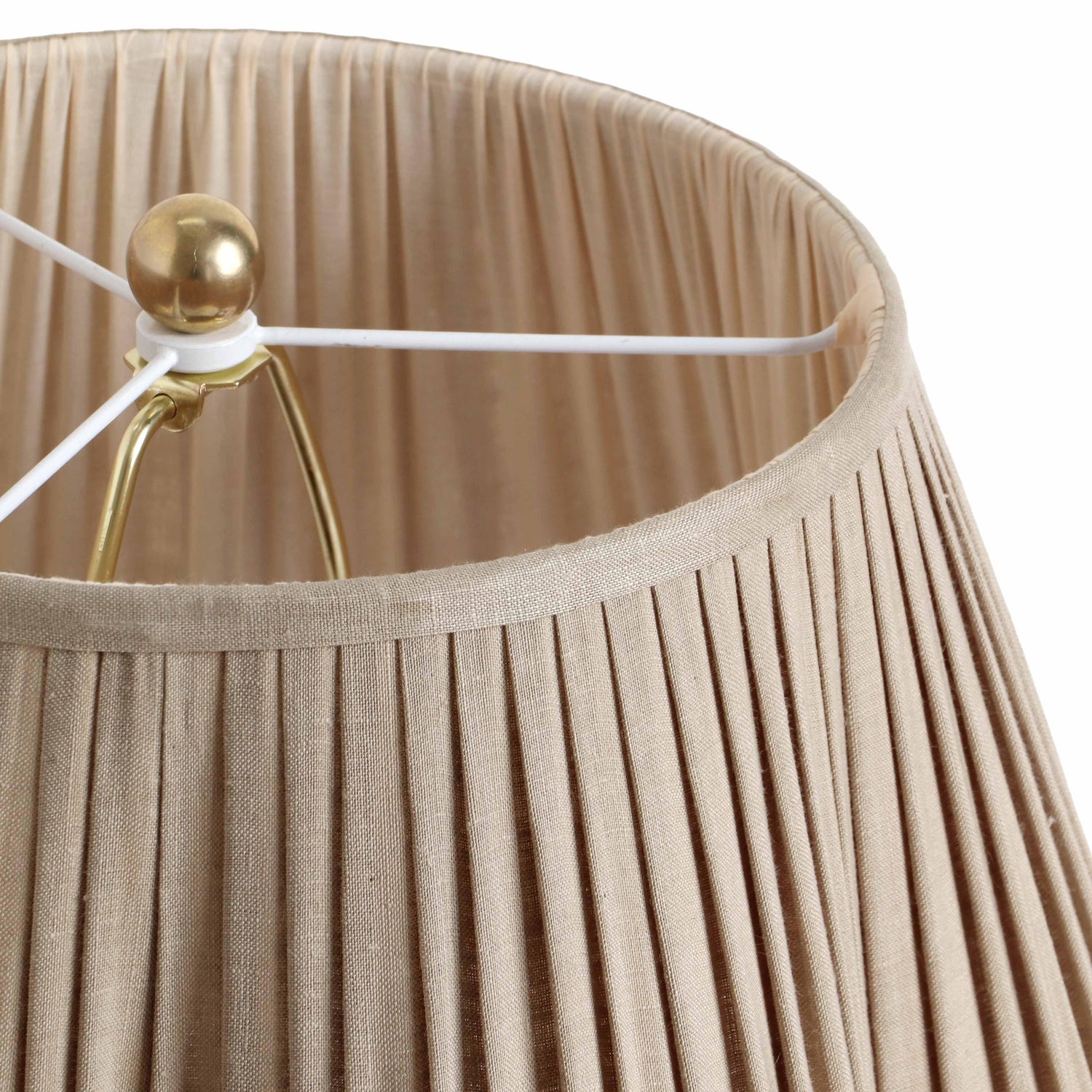 Corrine Beige Linen Table Lamp