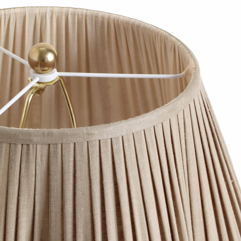 Corrine Beige Linen Table Lamp