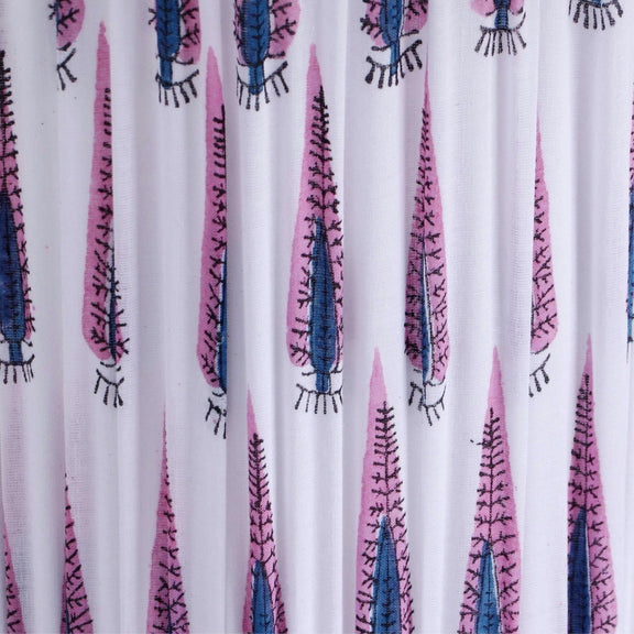 Corrine Purple and White Streaked Cotton Table Lamp