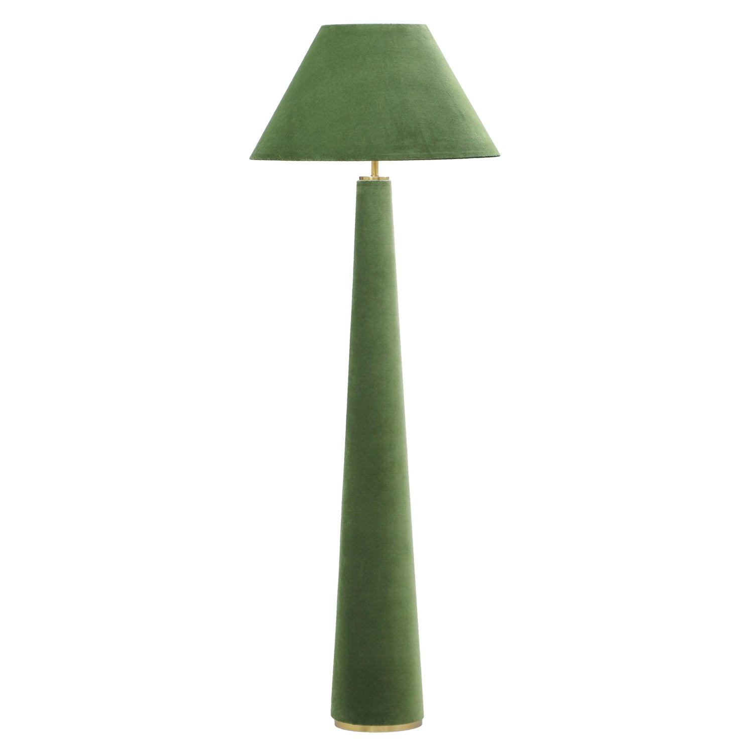 Graham Moss Green Velvet Floor Lamp