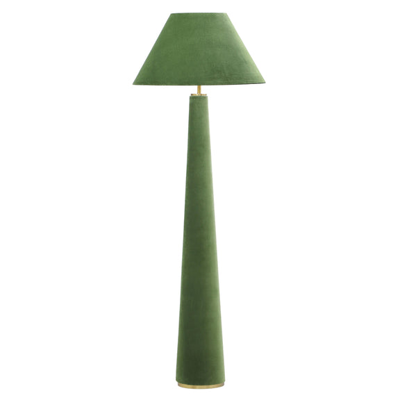 Graham Moss Green Velvet Floor Lamp
