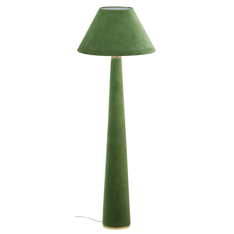 Graham Moss Green Velvet Floor Lamp
