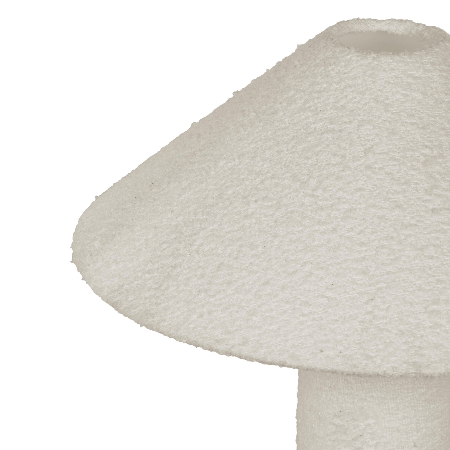 Faith White Boucle Table Lamp
