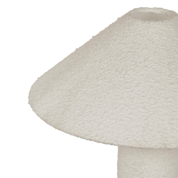 Faith White Boucle Table Lamp