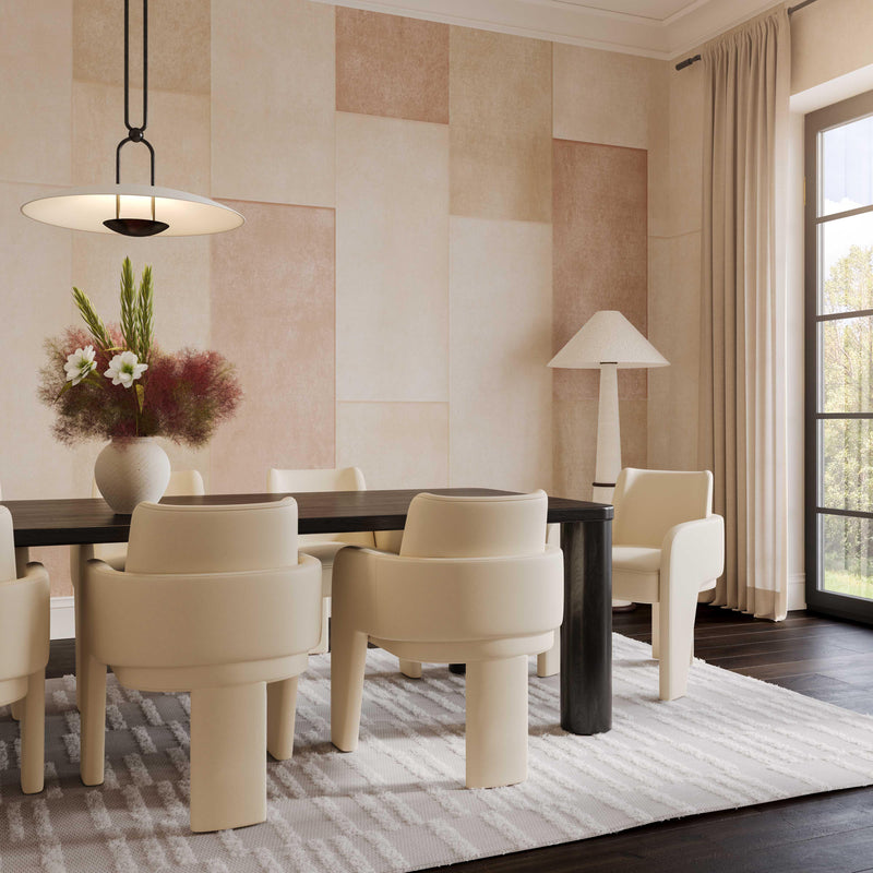 Faith White Boucle Floor Lamp