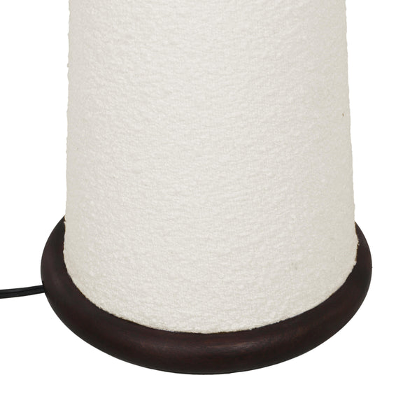 Faith White Boucle Floor Lamp