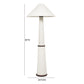 Faith White Boucle Floor Lamp