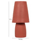 Porcini Red Terracotta Table Lamp