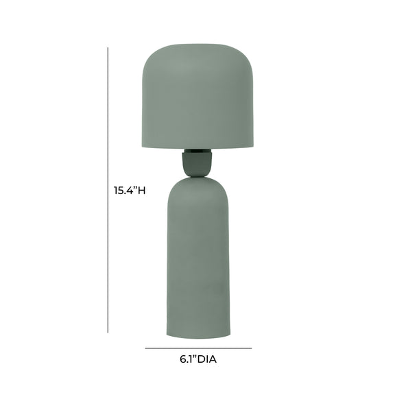 Shroom Green Metal Table Lamp