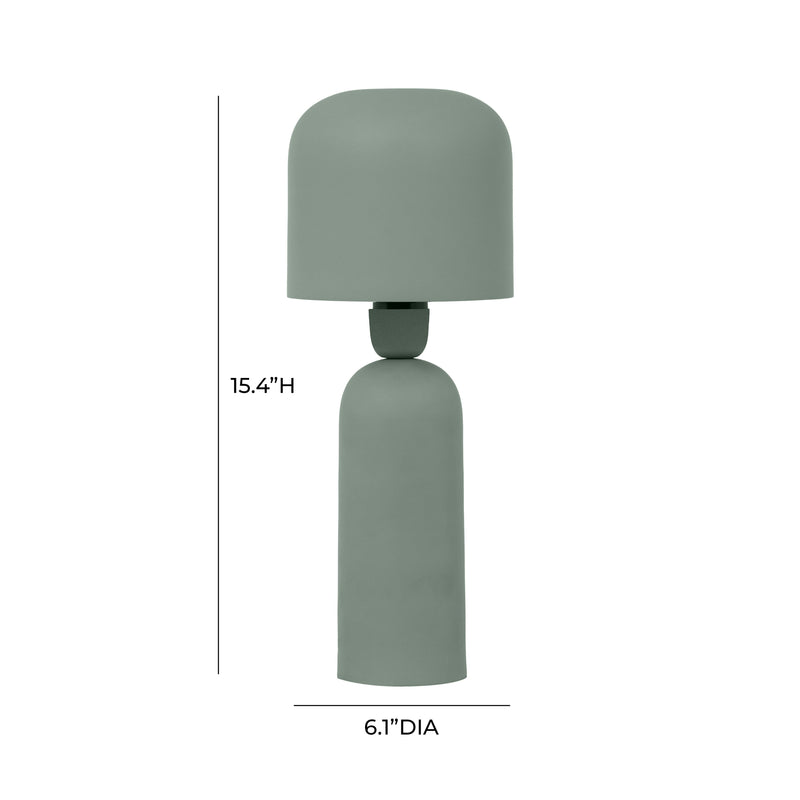 Shroom Green Metal Table Lamp