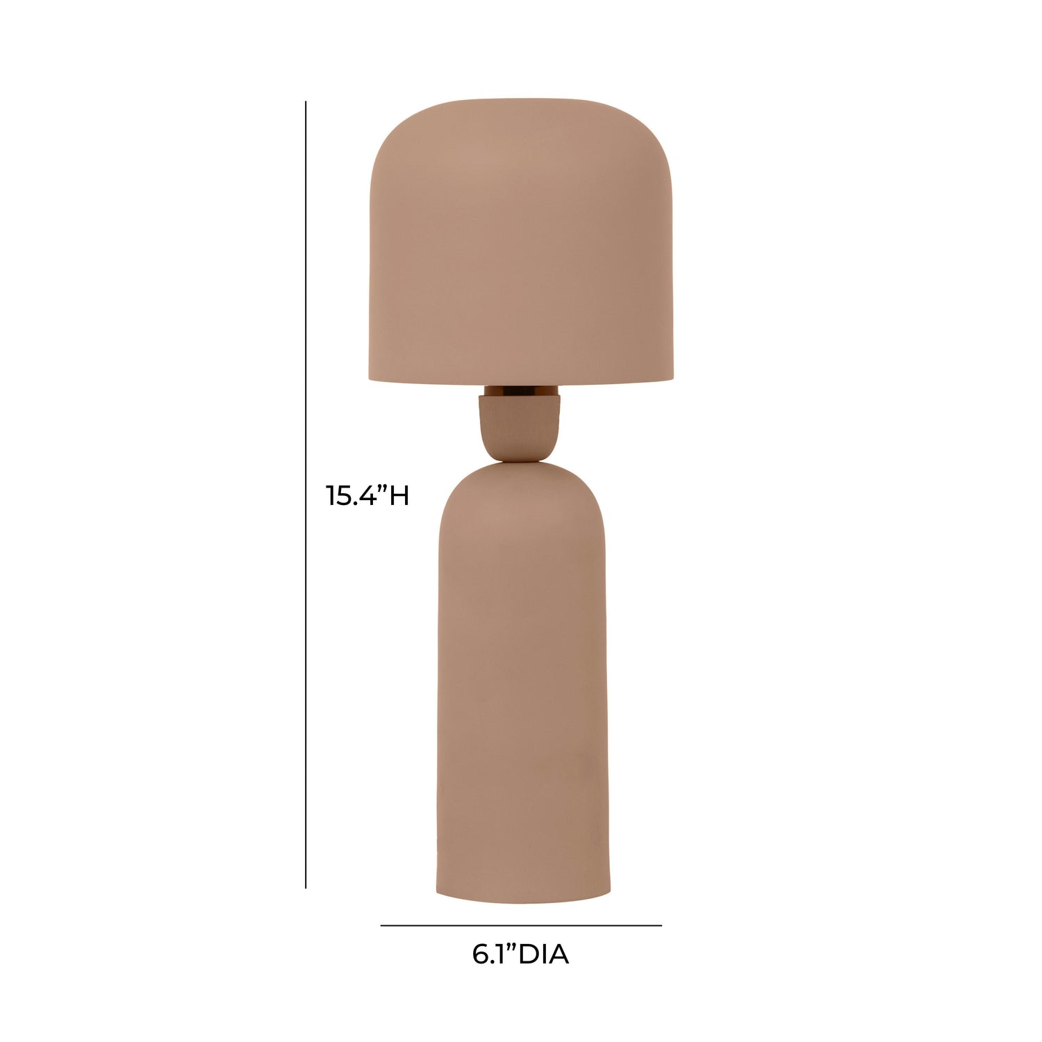 Shroom Terracotta Metal Table Lamp