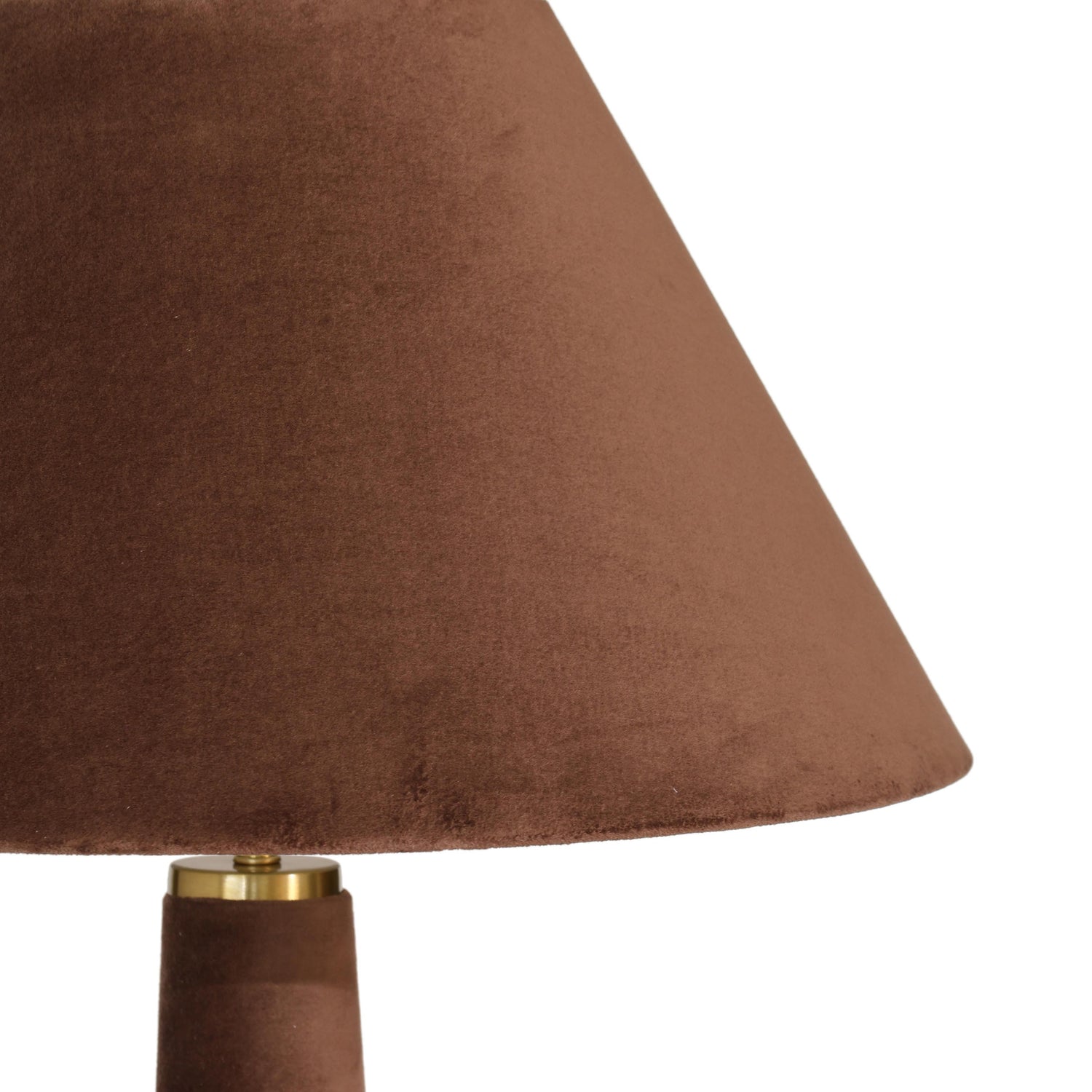 Graham Chocolate Brown Velvet Floor Lamp