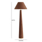 Graham Chocolate Brown Velvet Floor Lamp