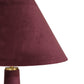 Graham Burgundy Velvet Floor Lamp