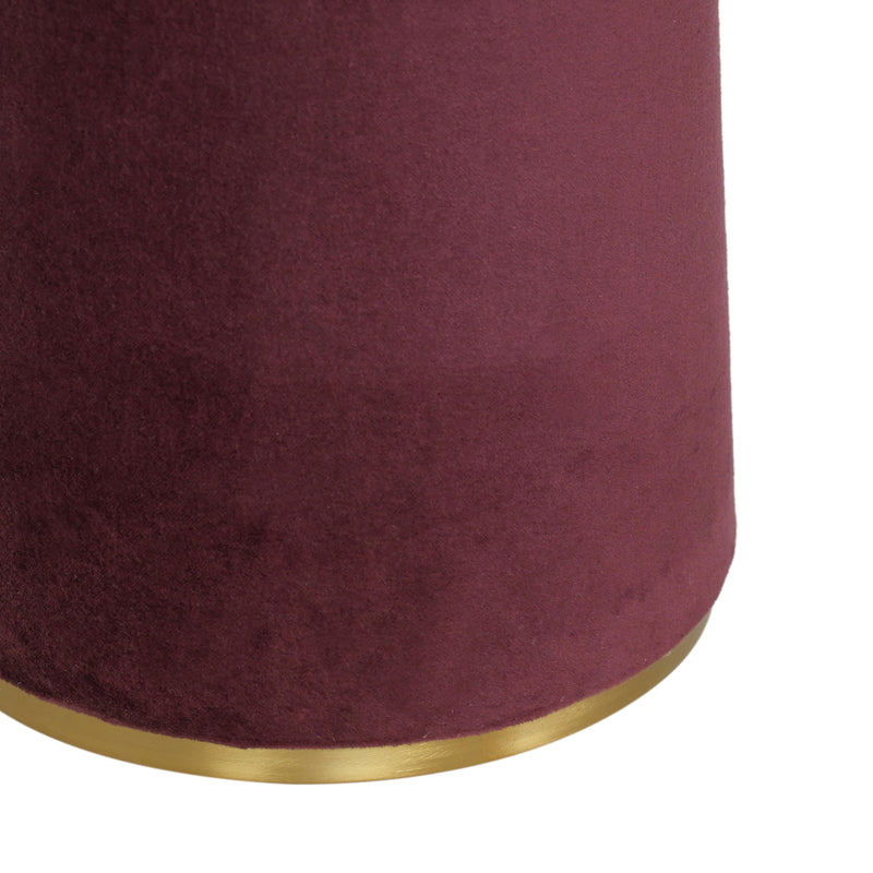 Graham Burgundy Velvet Floor Lamp