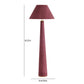 Graham Burgundy Velvet Floor Lamp
