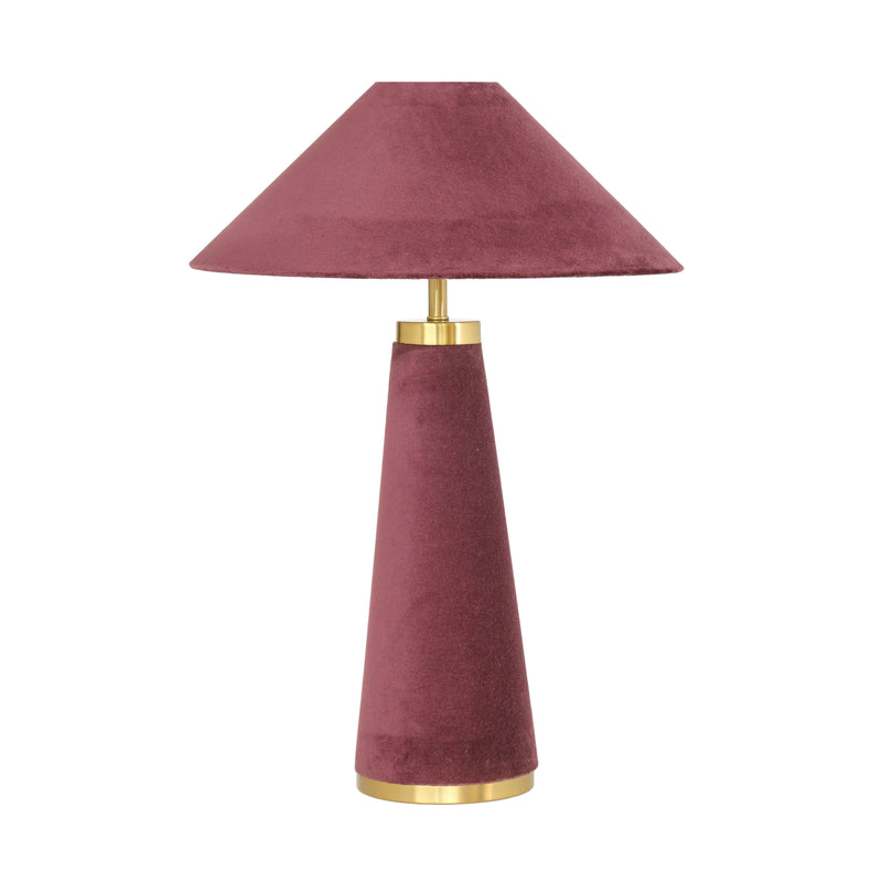 Graham Burgundy Velvet Table Lamp