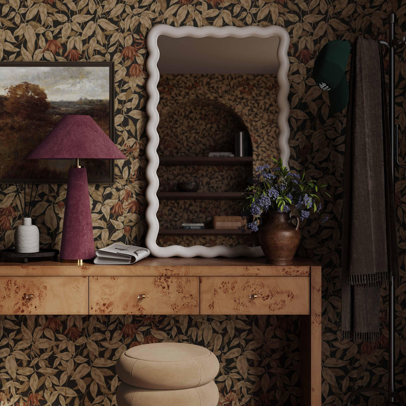 Graham Burgundy Velvet Table Lamp