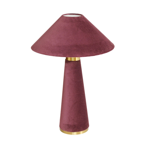 Graham Burgundy Velvet Table Lamp