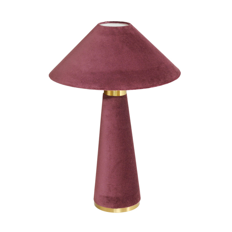 Graham Burgundy Velvet Table Lamp