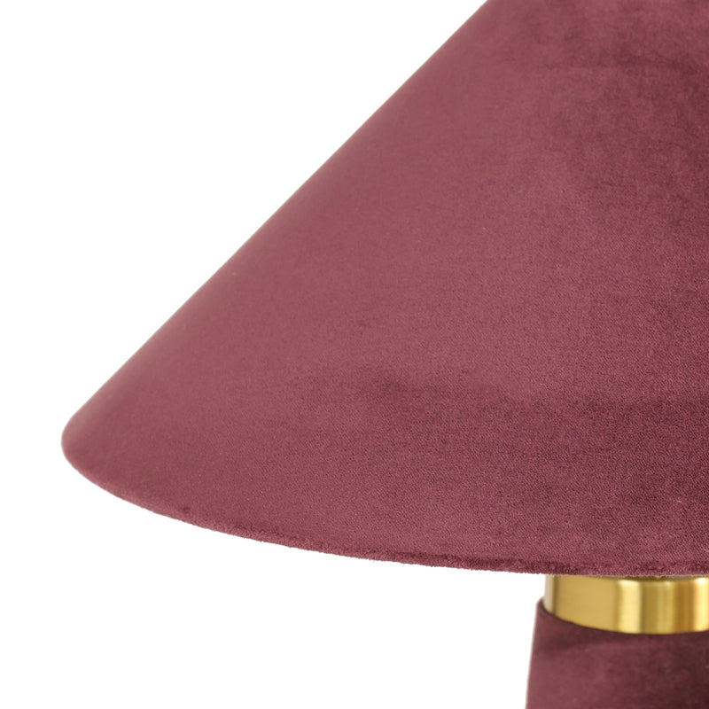 Graham Burgundy Velvet Table Lamp