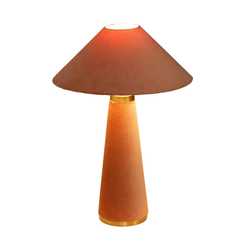Graham Terracotta Velvet Table Lamp