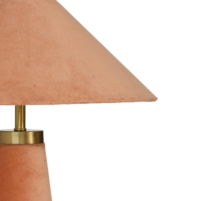 Graham Terracotta Velvet Table Lamp