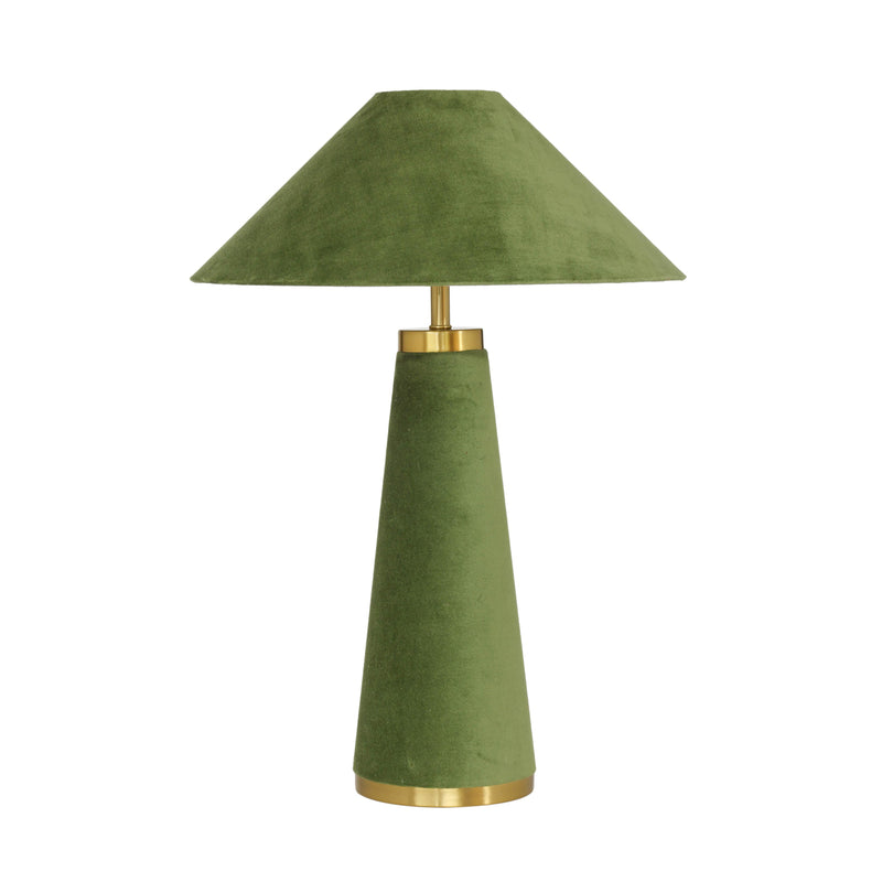 Graham Moss Green Velvet Table Lamp