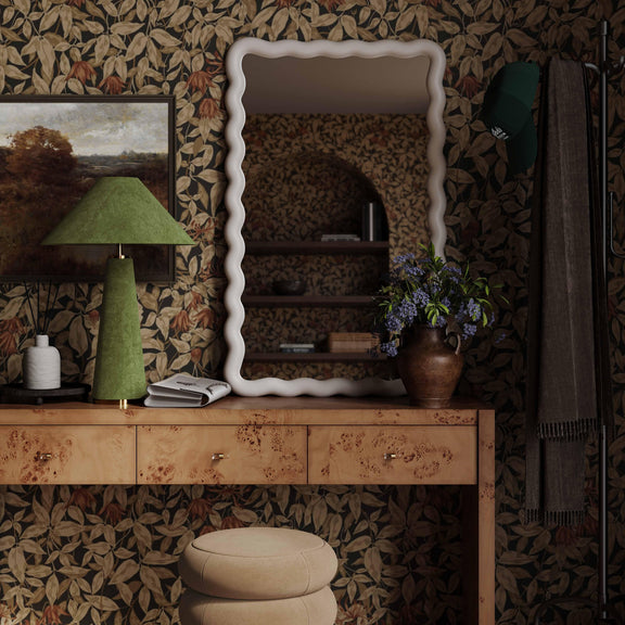 Graham Moss Green Velvet Table Lamp