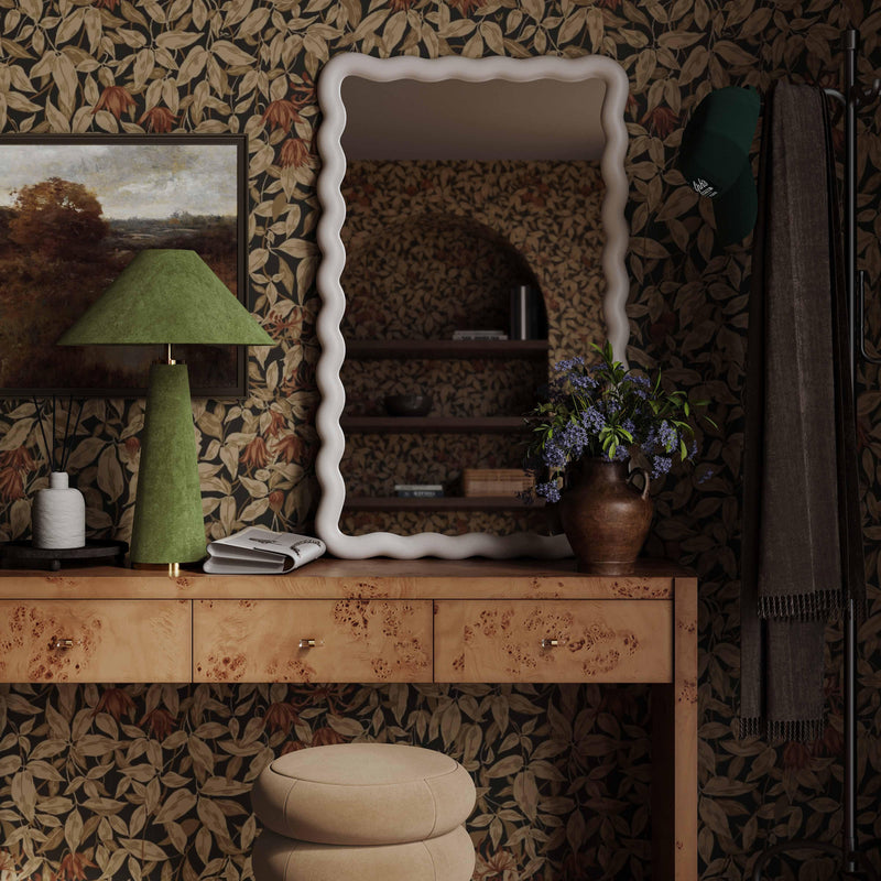 Graham Moss Green Velvet Table Lamp