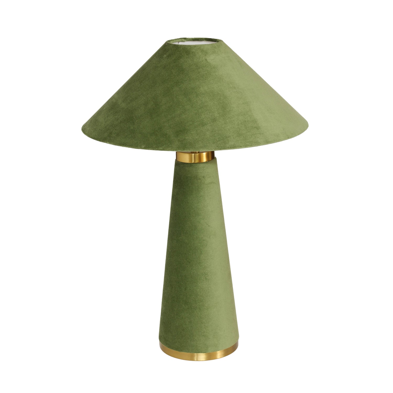 Graham Moss Green Velvet Table Lamp