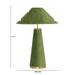 Graham Moss Green Velvet Table Lamp
