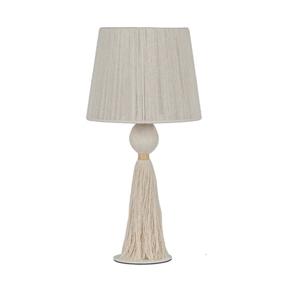 Samba White Cotton Table Lamp