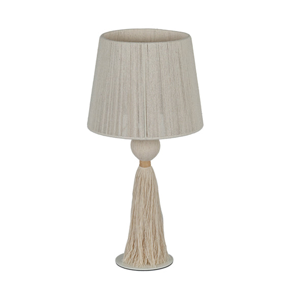 Samba White Cotton Table Lamp