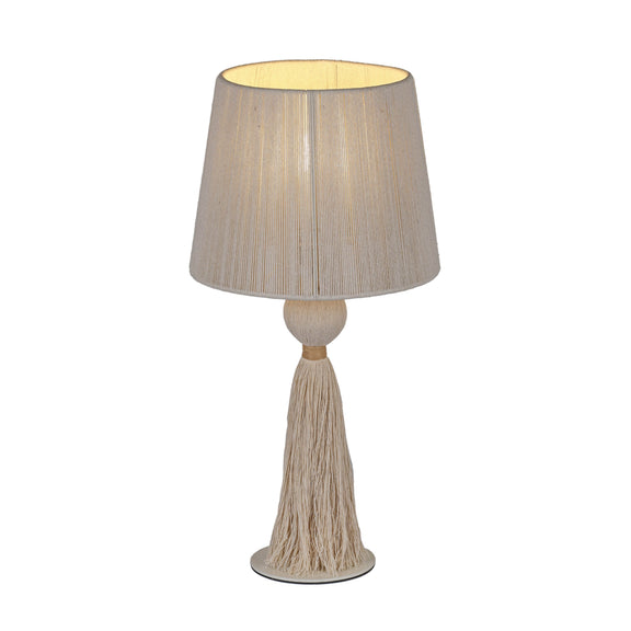 Samba White Cotton Table Lamp