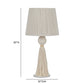 Samba White Cotton Table Lamp
