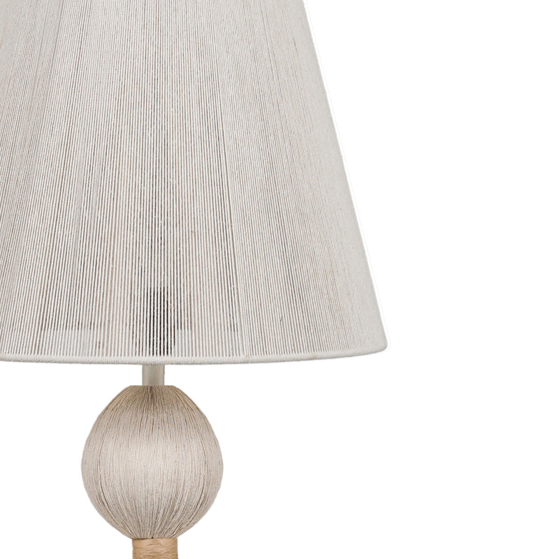Samba White Cotton Floor Lamp
