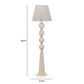 Samba White Cotton Floor Lamp