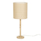 Lamia Natural Burl and Raffia Contract-Grade Table Lamp