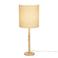 Lamia Natural Burl and Raffia Contract-Grade Table Lamp