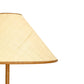 Keria Natural Vegan Leather and Raffia Contract-Grade Floor Lamp