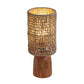 Kombu Natural Raffia and Wood Small Table Lamp