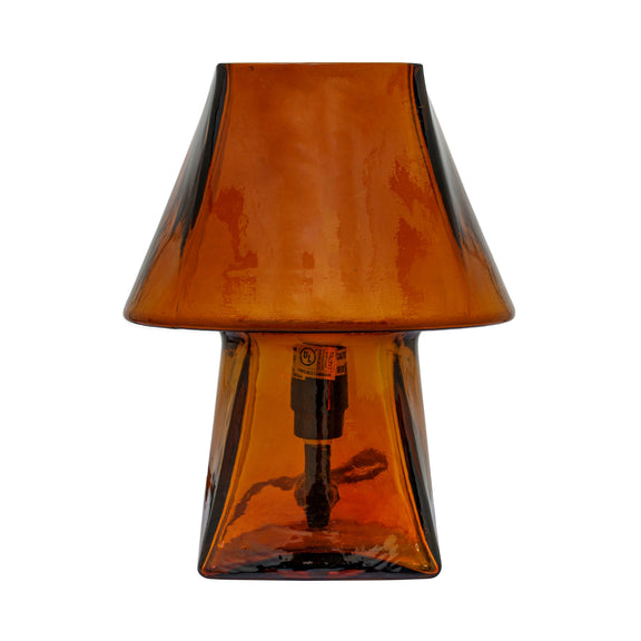 Luca Glass Mini Table Lamp - Smokey Brown