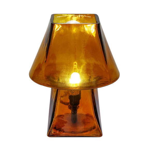 Luca Glass Mini Table Lamp - Amber