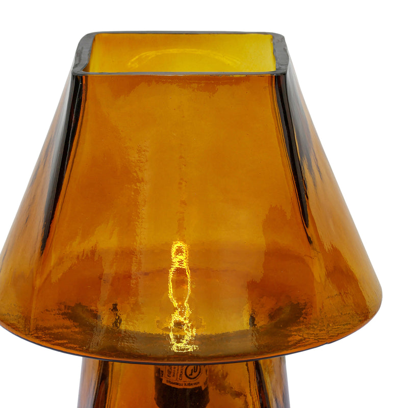 Luca Glass Mini Table Lamp - Amber