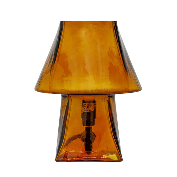 Luca Glass Mini Table Lamp - Amber