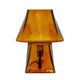 Luca Glass Mini Table Lamp - Amber