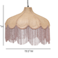 Buchanan Jute Fringed Scalloped Pendant Light