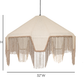 Buchanan Fabric Fringed Angled Pendant Light