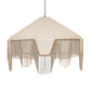 Buchanan Fabric Fringed Angled Pendant Light